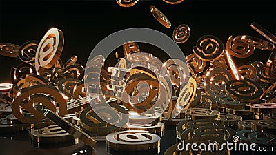 3d rendering email Stock Photo