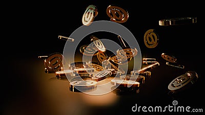 3d rendering email Stock Photo