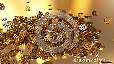 3d rendering email Stock Photo