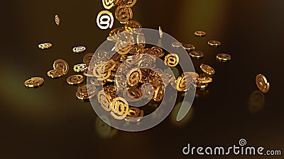 3d rendering email Stock Photo