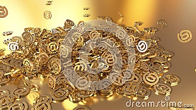 3d rendering email Stock Photo