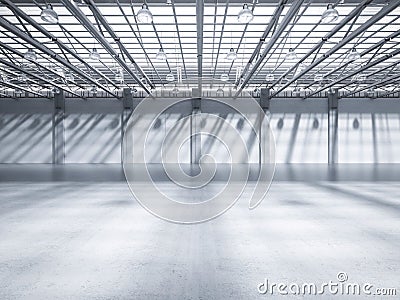 Empty factory interior Stock Photo