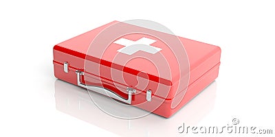3d rendering first aid kit on white background Stock Photo