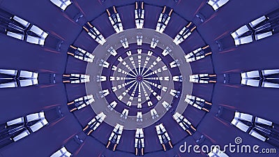 3D rendering of futuristic kaleidoscopic patterns background Stock Photo