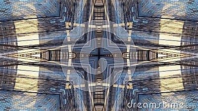 3D rendering of futuristic kaleidoscopic patterns background Stock Photo