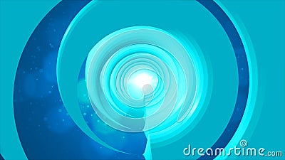 3d rendering Futuristic tunnel with light Stock Photo