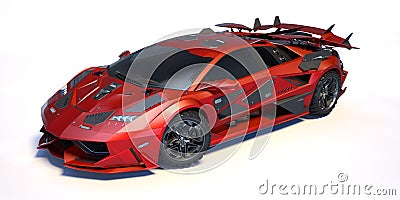 3D rendering - generic concept car Stock Photo