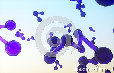 Specular color molecula Stock Photo
