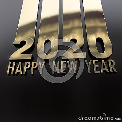 Happy New Year 2020 Stock Photo