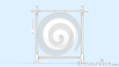 3D rendering of a gong isolated music asian sound meditation instrument Stock Photo