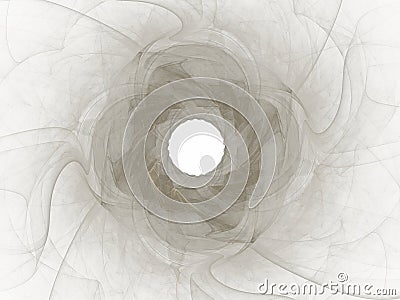 3d rendering with gray abstract fractal pattern Stock Photo