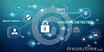 3D rendering hacking technology interface Stock Photo