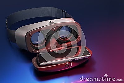 3D rendering half turn front view of a concept design virtual re Stock Photo