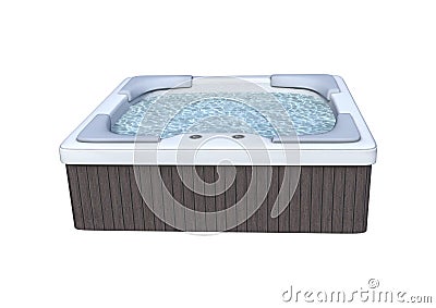 3D Rendering Hot Tube on White Stock Photo