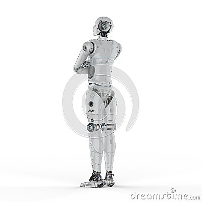 Robot arm crossed Stock Photo