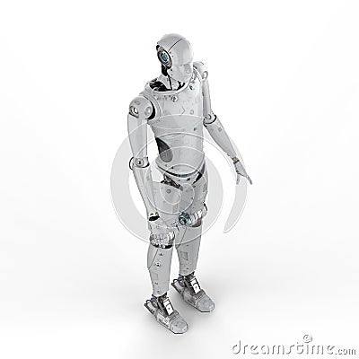 Robot full body Stock Photo