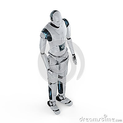 Robot full body Stock Photo