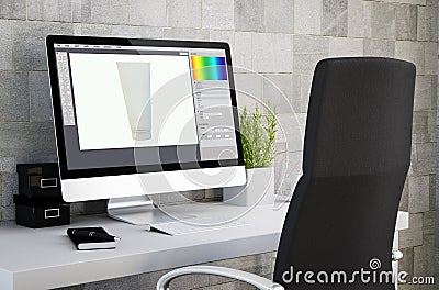 industrial workspace product design Stock Photo