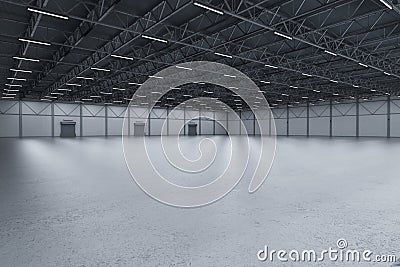 Interior empty factory Stock Photo