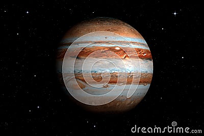 3d rendering of Jupiter Planet. Stock Photo