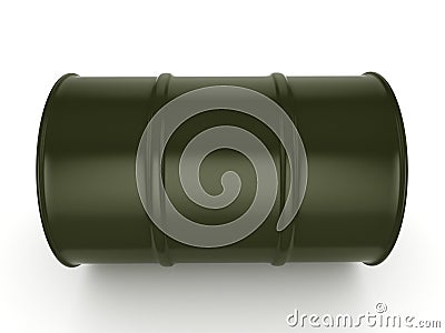 3D rendering khaki barrel Stock Photo