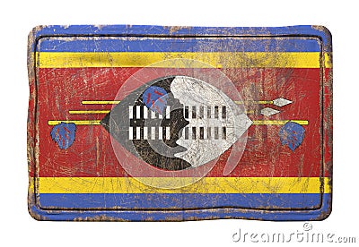 Old Kingdom of Swaziland flag Stock Photo