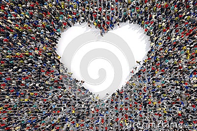 3D Rendering of love Stock Photo