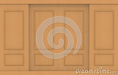 3d rendering. luxury light brown wood wall background. Stock Photo
