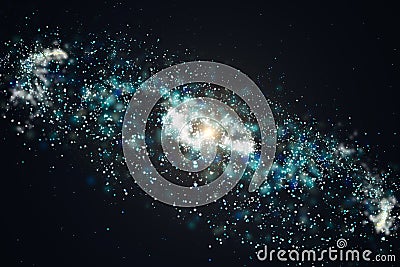 3d rendering, the magnificent spiral nebula. Stock Photo