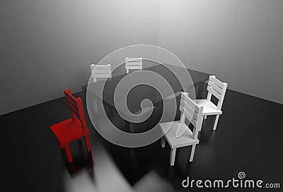 3d rendering meeting room business partnership agreement concept Stock Photo