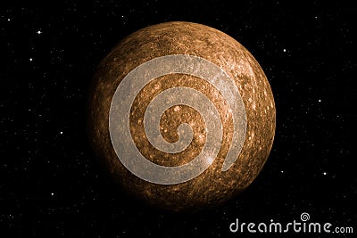 3d rendering of Mercury planet Stock Photo