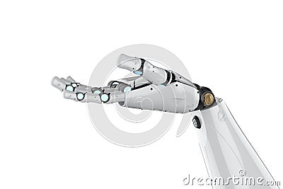 Cyborg arm isolated Stock Photo