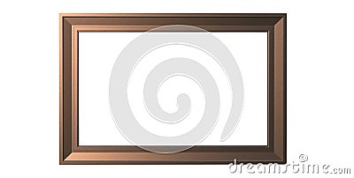 3d rendering of modern isolated hanging steel dark copper color Stock Photo