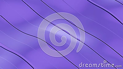 3D Rendering. Modern surface with many waving lines, computer generating abstract background Stock Photo