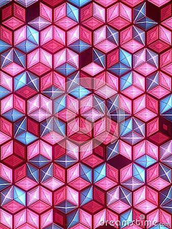 3d rendering multi colored background. Decorative abstract pattern design Stock Photo
