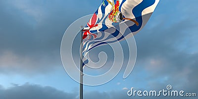 3d rendering of the national flag of the British Indian Ocean Territory Stock Photo