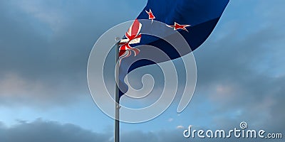 3d rendering of the national flag of the Zealand Stock Photo