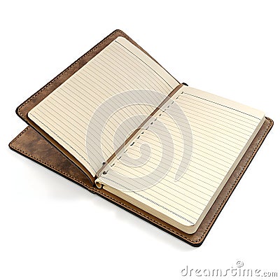 3D rendering notepad isolated Stock Photo