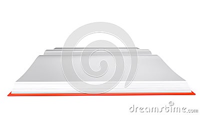 3d rendering open book image, isolated white background Stock Photo
