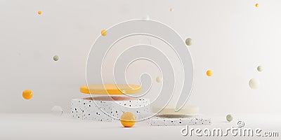 3d rendering platform studio display scene studio background with podium Stock Photo