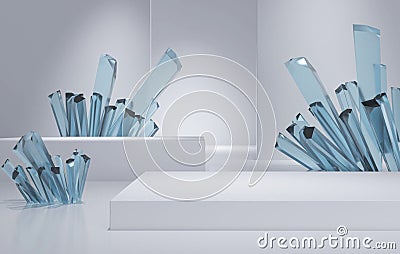 3D rendering product background Stock Photo