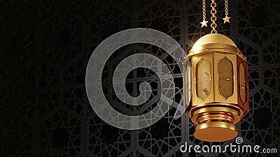 3D rendering Ramadan Lamp 134 Stock Photo