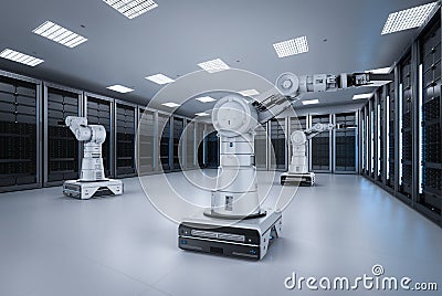 Automation server room Stock Photo