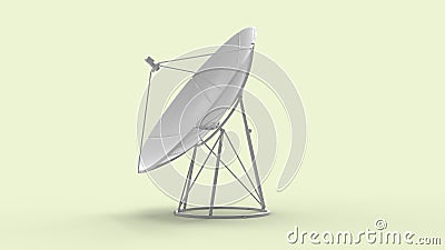 3d rendering of a satelite isolated in a studio background Stock Photo