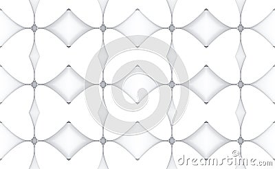 3d rendering. Seamless Abstract simple white butterfly shape style pattern wall background. Stock Photo