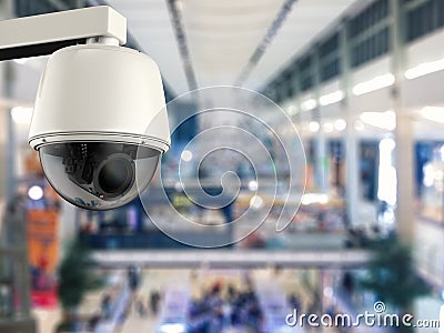 3d rendering security camera or cctv camera Stock Photo