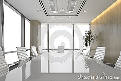 3d rendering seminar business meeting room on office building Stock Photo