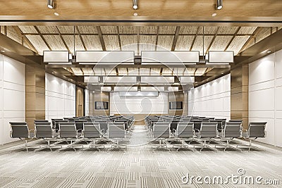 3d rendering seminar executive room in hotel Stock Photo