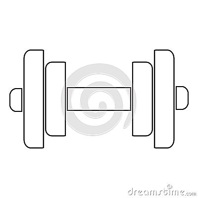 3d rendering of a silver colored metal barbell with several black weight plates on a white background Stock Photo