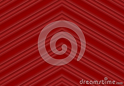 3d rendering. simple vintage red triangle pattern art wall background. Stock Photo